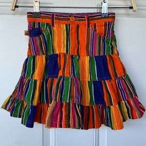 •The Children’s Place• Colorful Tiered Corduroy Skirt - Size 4